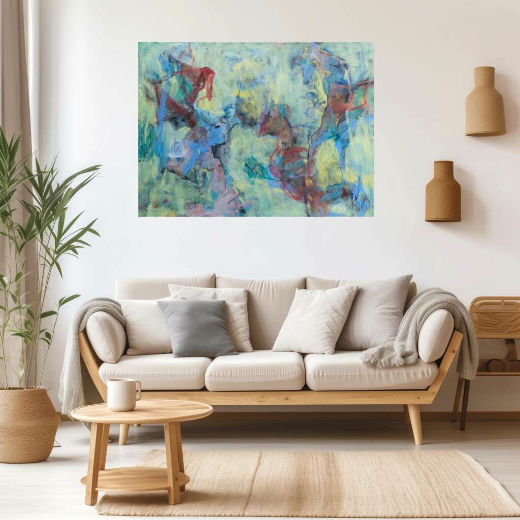 Auf Abwegen I 2025 I Acryl auf Leinwand I 120 x 90 x 5 cm