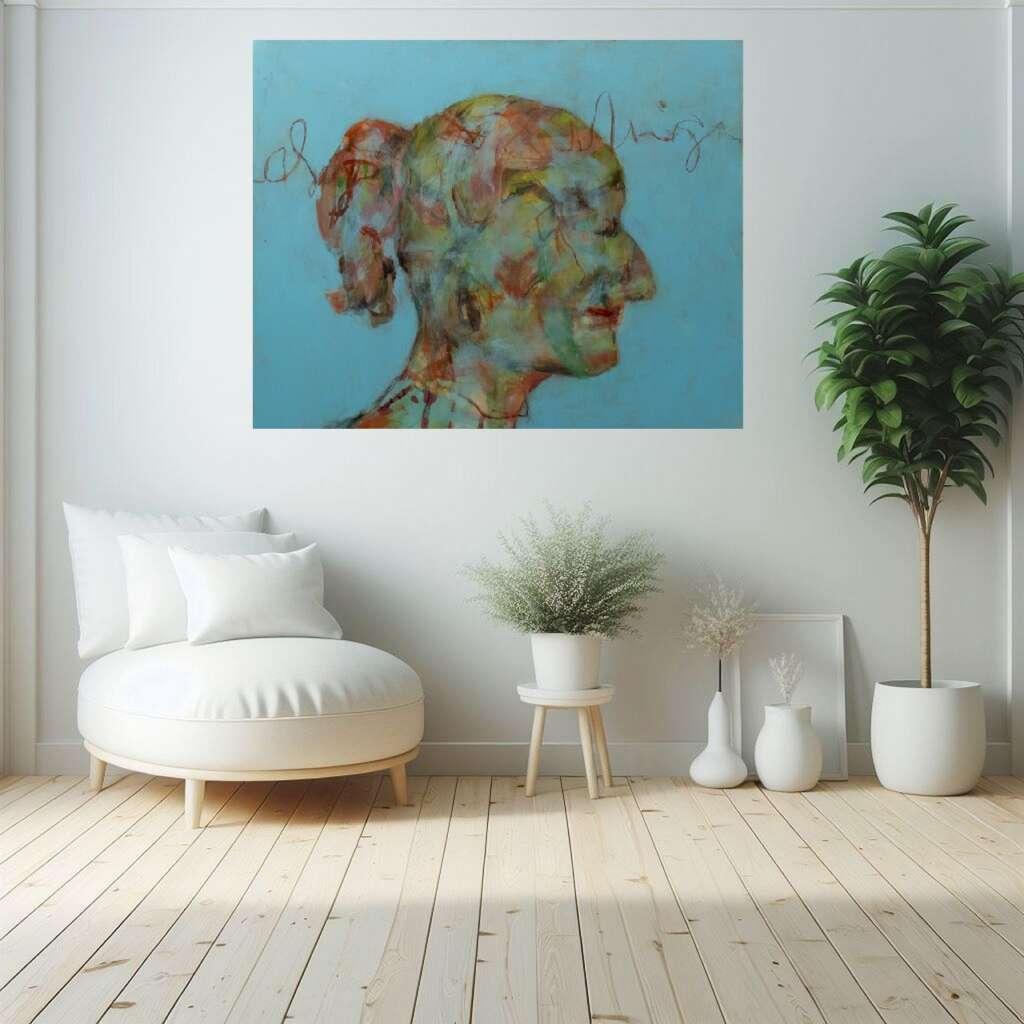 Und ich geh' in den Tag I 2025 I Mischtechnik auf Leinwand I 140 x 120 cm